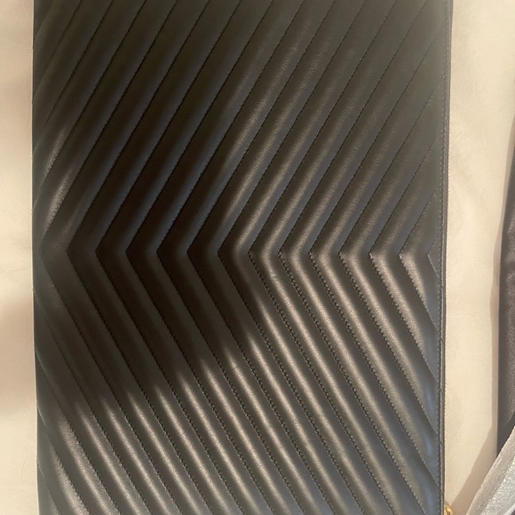 Saint Laurent Large Monogram Logo Pouch with wristlet - Picture 8 of 10